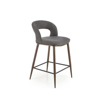 CHAIR H 114, GREY / WALNUT